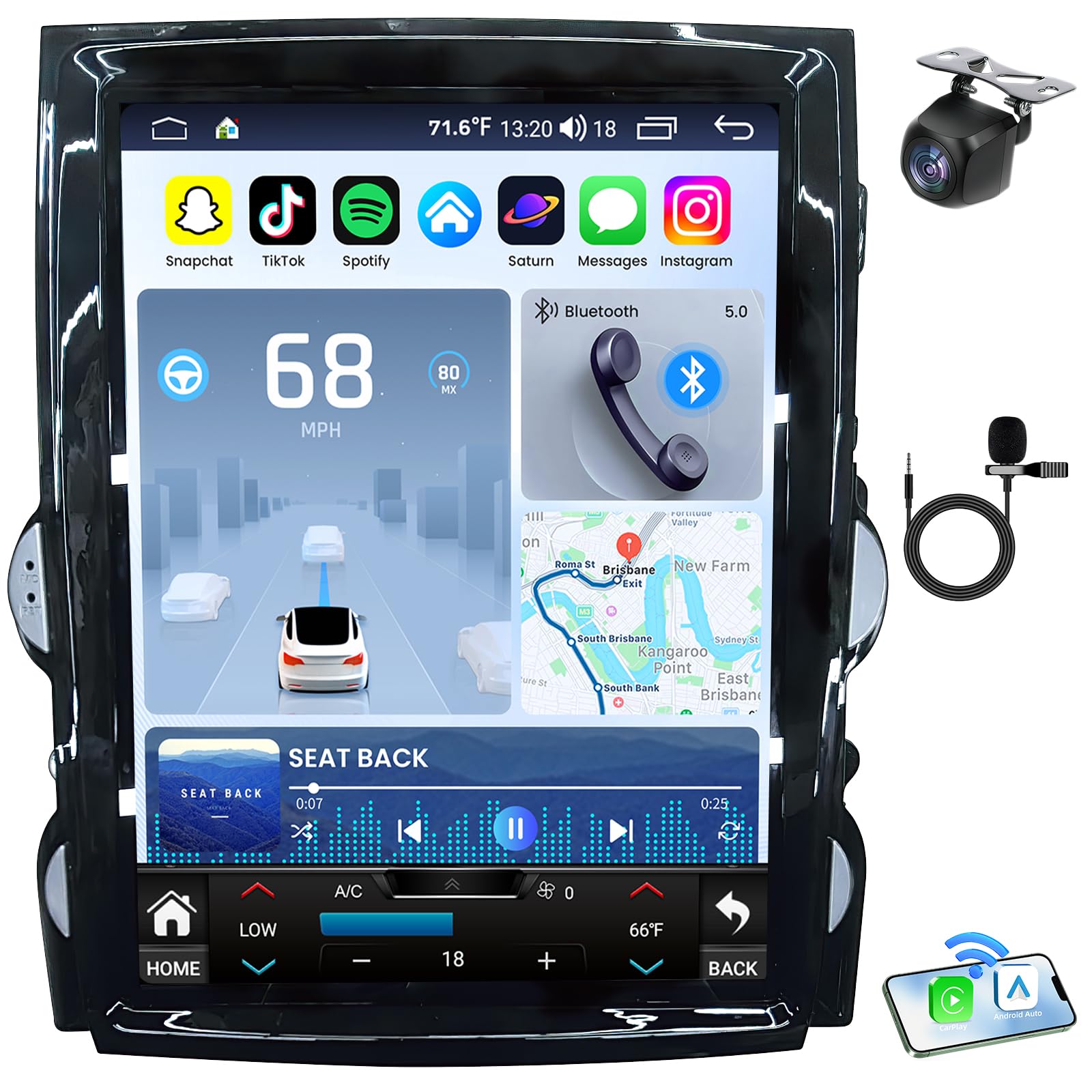 Upgrade 8 128G Radio for Chevy Malibu 2013 2014 2015 2016 Limited HD Touch Screen Carplay Android Auto