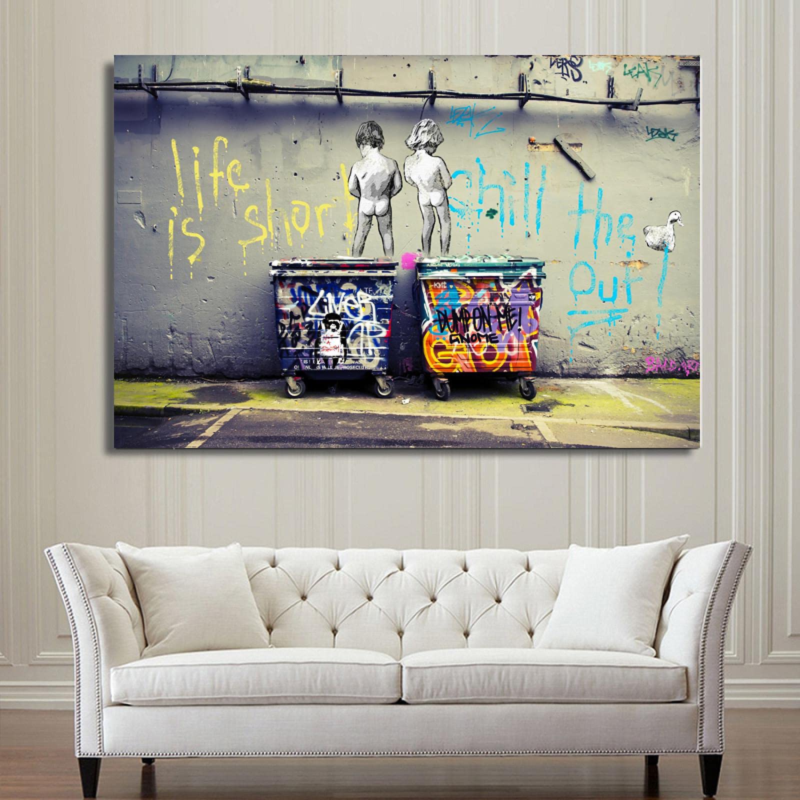 La vie d'œuvres d'art classique de Bansky est courte Shill The Out La vie d'œuvres d'art classique de Bansky est courte Shill The Out
