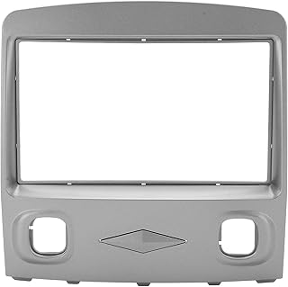 Aramox Moldura de rádio estéreo 2Din ABS Din, moldura de substituição para painel de painel de painel estéreo, adequada para Tribute 2006-2008, cinza