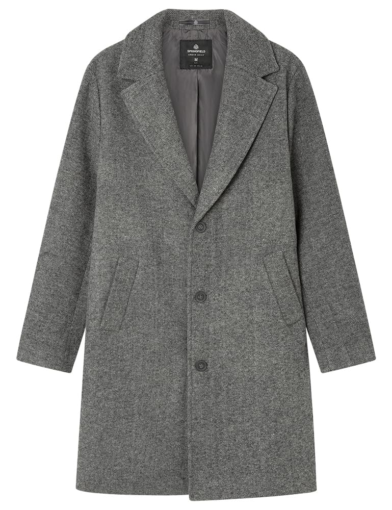 SPRINGFIELD Woolen Herringbone Coat SPORT JACKET Hombre