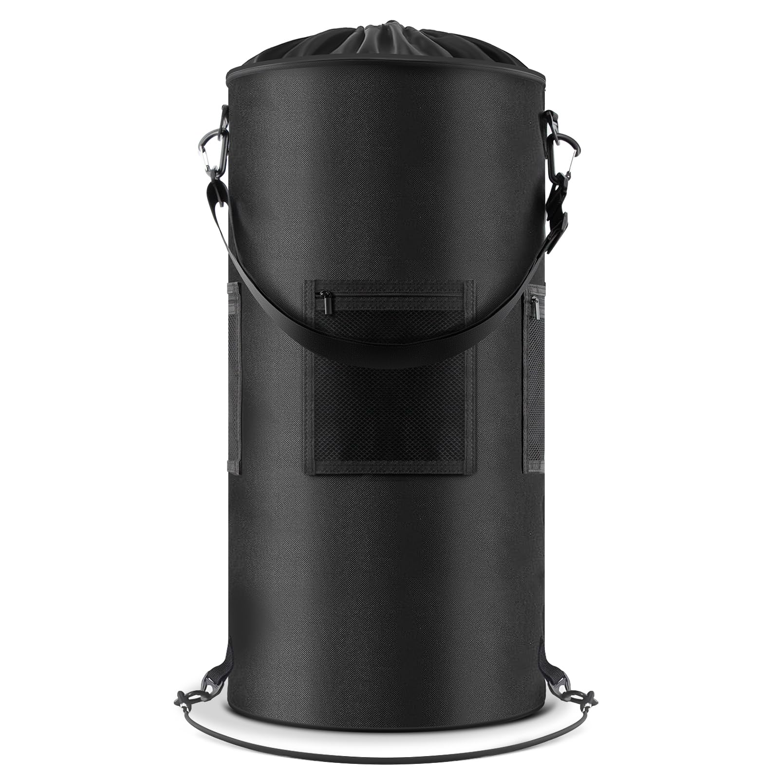Boat Trash Can with 6 Clips, 100% Odor & Leak Resistant Easy to Clean Portable Boat Garbage Can Compatible with 10-13 Gal Garbage Bag, Fishing, Pontoon Boat, Sandbar, Camping Accessories