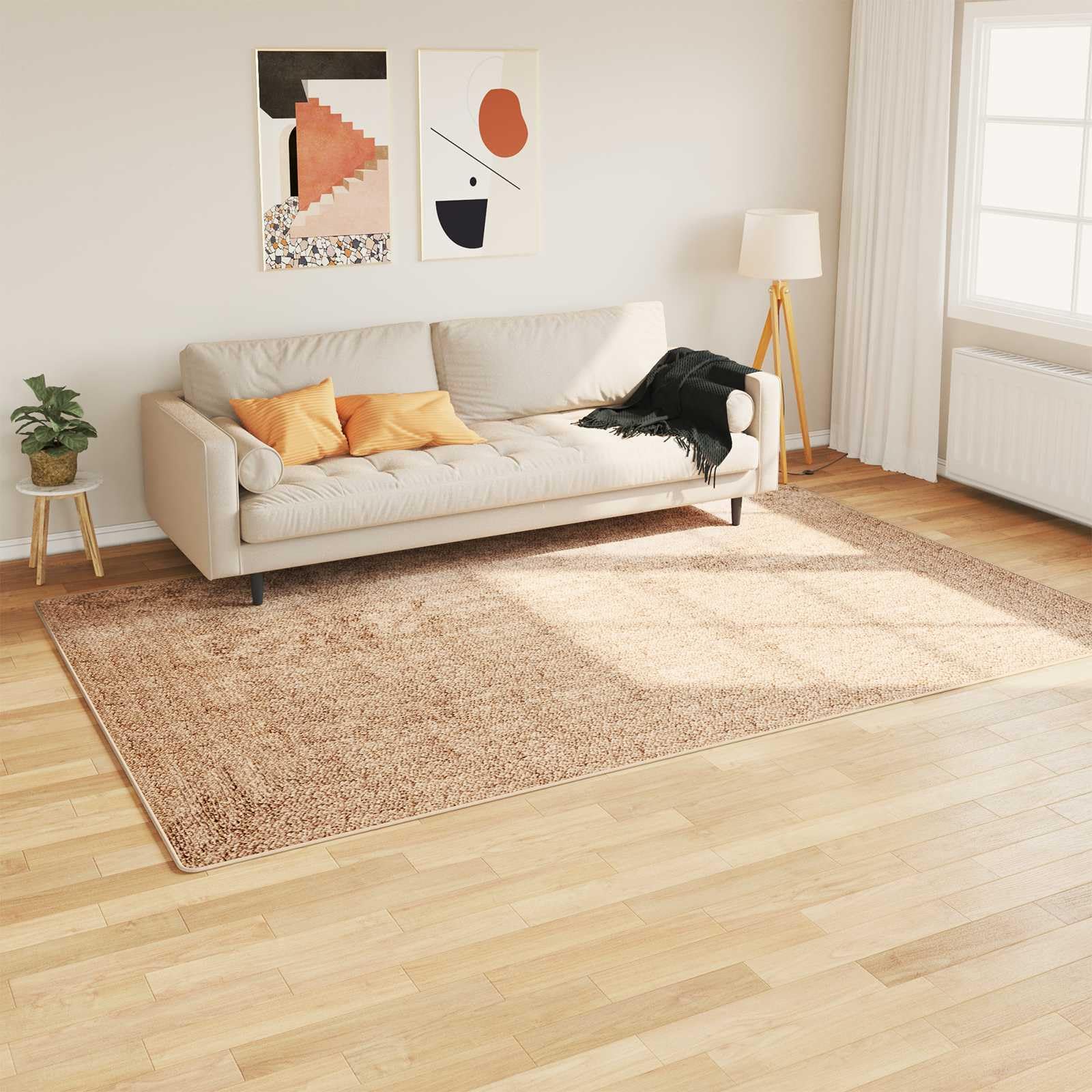 Tapis de couloir jaune protection du sol anti-glisse Marsa 190x300