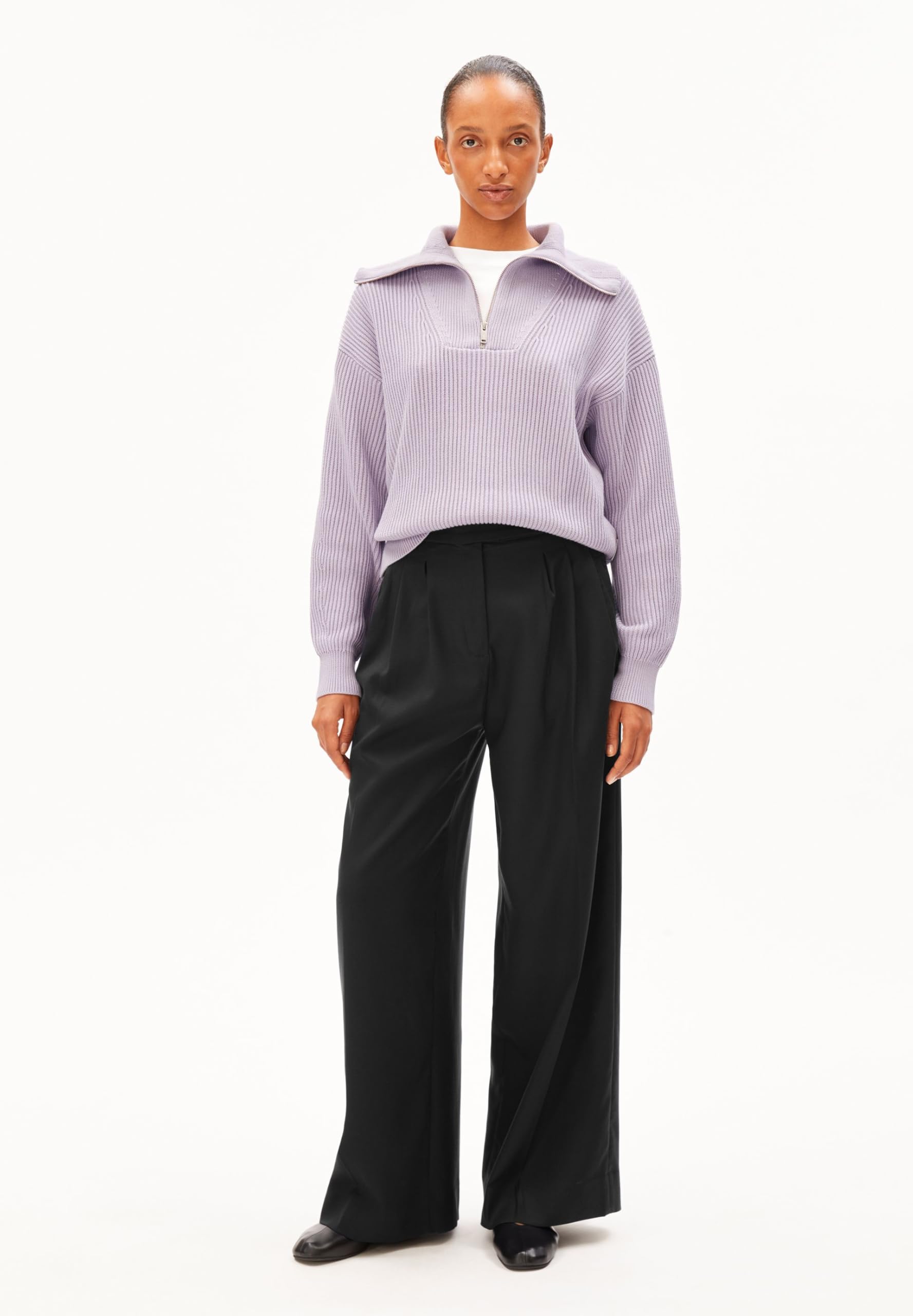 ARMEDANGELS Damen Strickpullover aus 100% Bio-Baumwolle VANISÉ Rib Loose Fit
