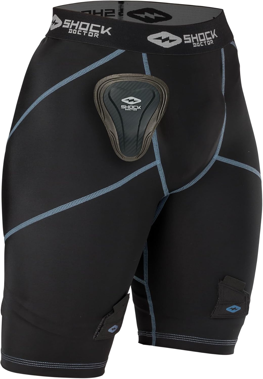 Women's Compression Hockey Short w/Pelvic Protector, Black