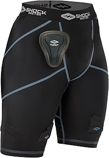 Women's Compression Hockey Short w/Pelvic Protector, Black