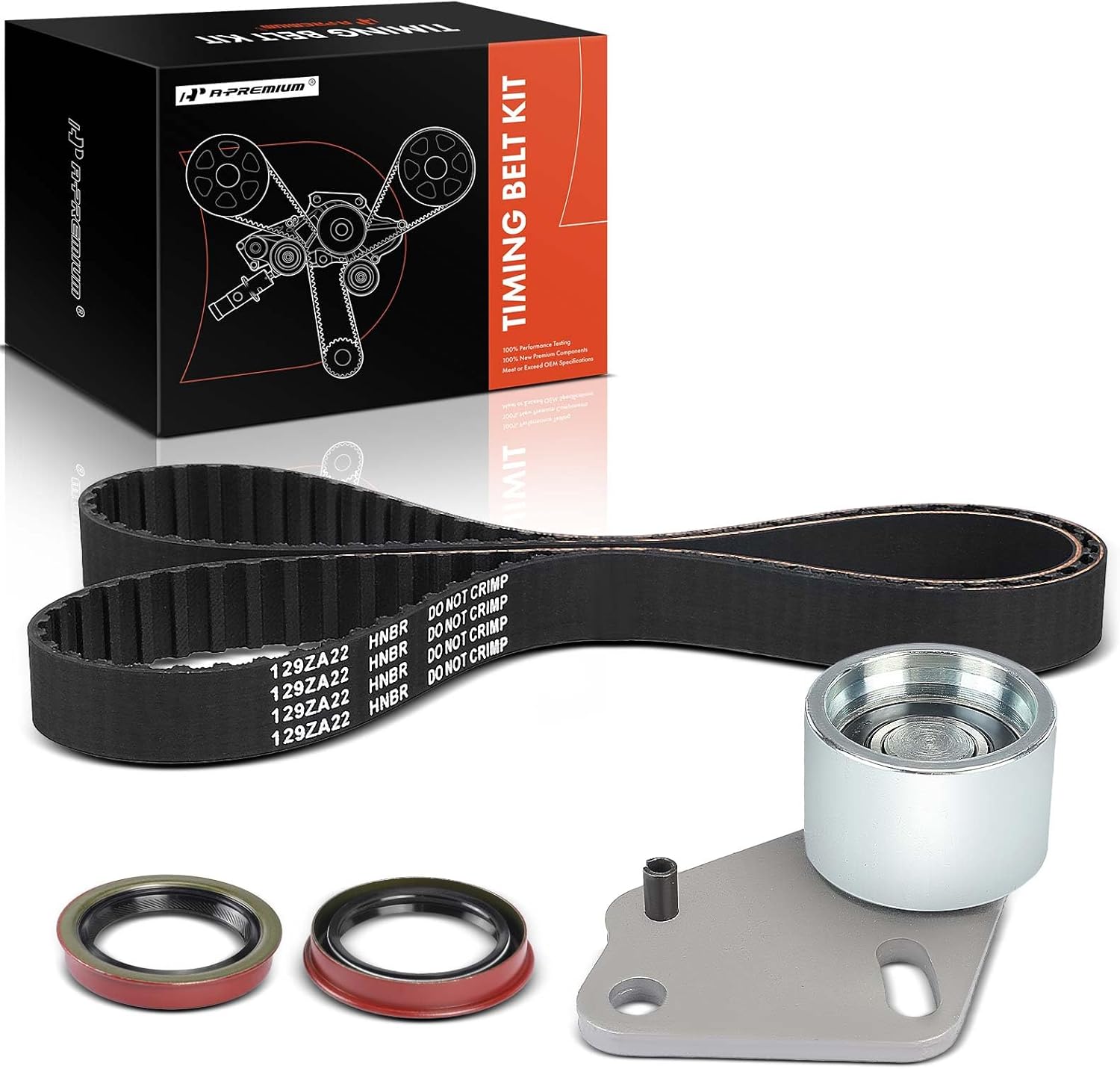 A-Premium Engine Timing Belt Kit Compatible with Ford Mustang, Ranger, Fairmont, Granada, LTD, Aerostar, Courier, Thunderbird, Pinto & Mercury Bobcat, Capri, Marquis, Zephyr & Merkur XR4Ti - 2.0L 2.3L