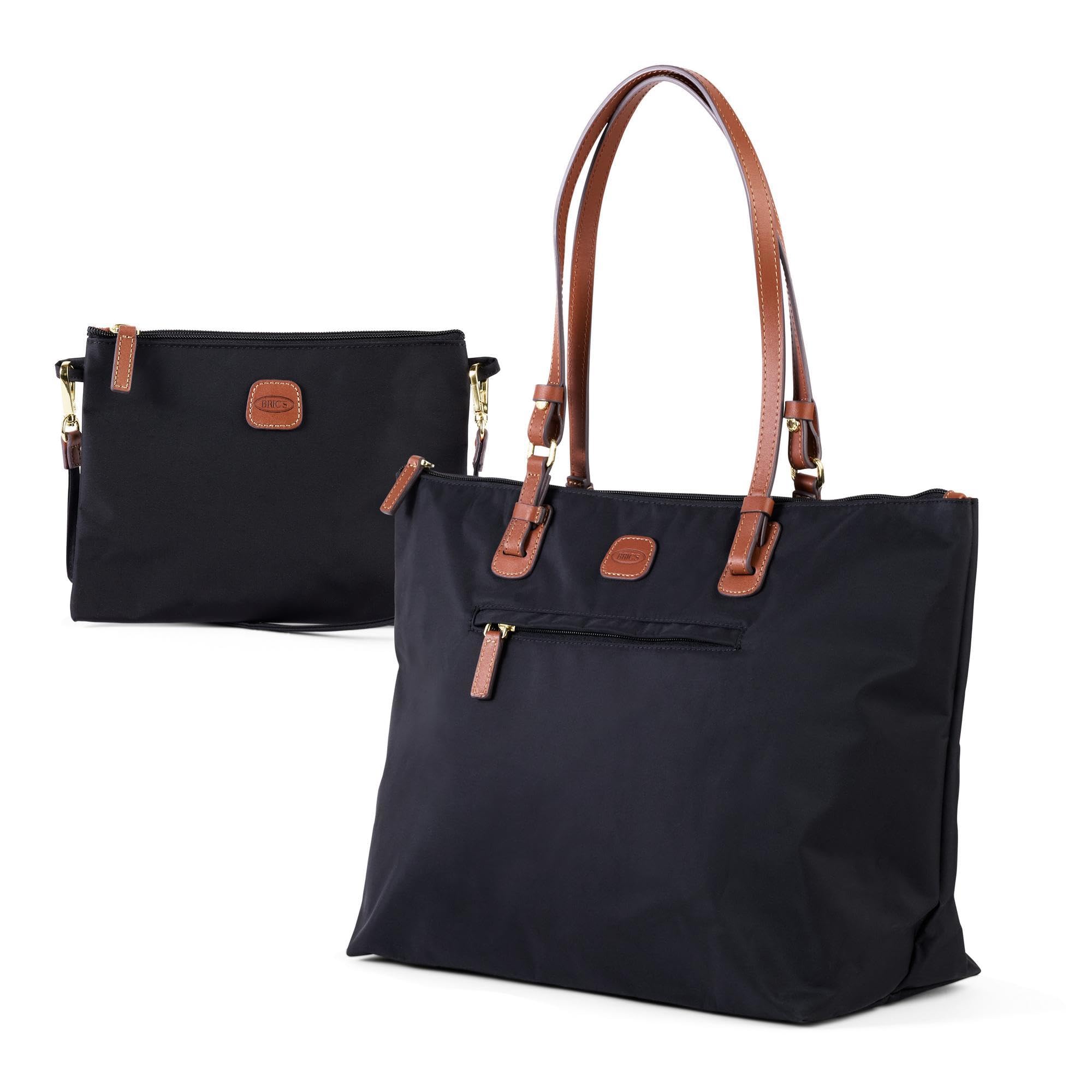 Bric's X-Collection Sportina Large 3-in-1 Tote Bag, Water-Resistant Carry-On w/Pass-Through, Adjustable Strap & Pouch
