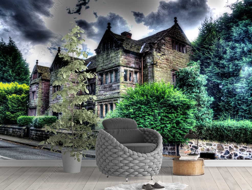 Papier Peint Intissé Jardin du Château | Poster Géant Mural Salon et Chambre 300x210 cm