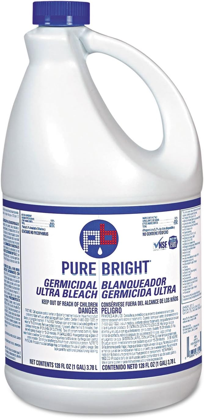 Amazon.com: KIK 101 Regular Bleach 1 gal Bottle 6/Carton : Health ...
