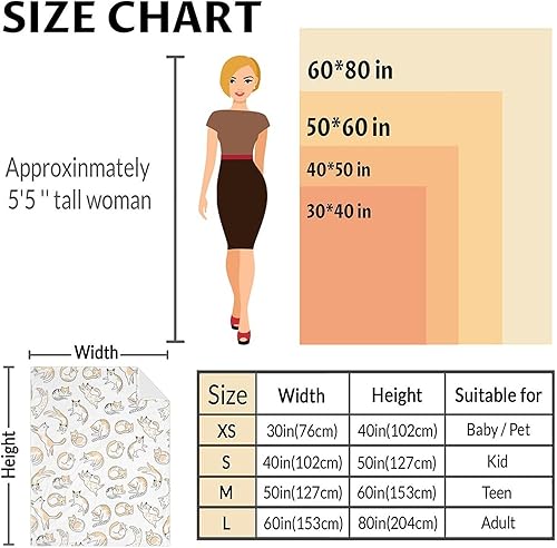 Miniatura 3 de Manta de gato para niñas, niños, amantes de los gatos, tamaño de cuna de 40 x 50 pulgadas, manta suave y acogedora para regalo, manta divertida