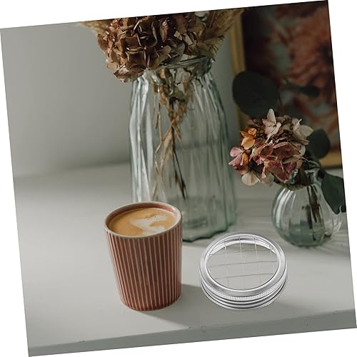 Miniatura 7 de ARTIBETTER 4 tapas para tarros de masón, tapas de tarros de acero inoxidable, tapas de conservas de boca ancha, jarrón circular, tapa organizadora