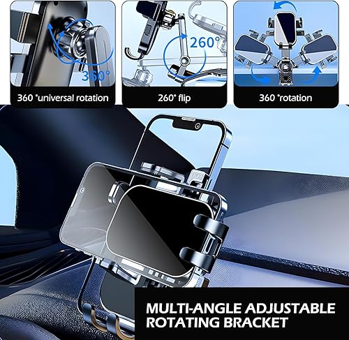 Miniatura 3 de 1 soporte para teléfono celular para salpicadero, soporte giratorio de 360 grados, soporte de navegación multifuncional antideslizante para consola