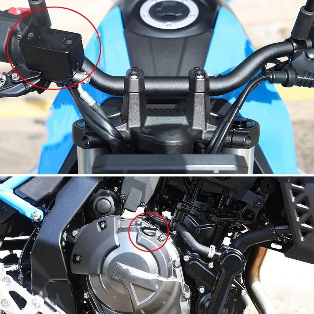 Tapa Llenado Aceite Tapa De Depósito De Líquido De Frenos Delantero Para Motocicleta Tapa De Tanque Y Tapón De Llenado De Aceite Para SUZUKI GSX-8S GSX8S GSX 8S 2023 Tapón Llenado Aceite Motor (Color