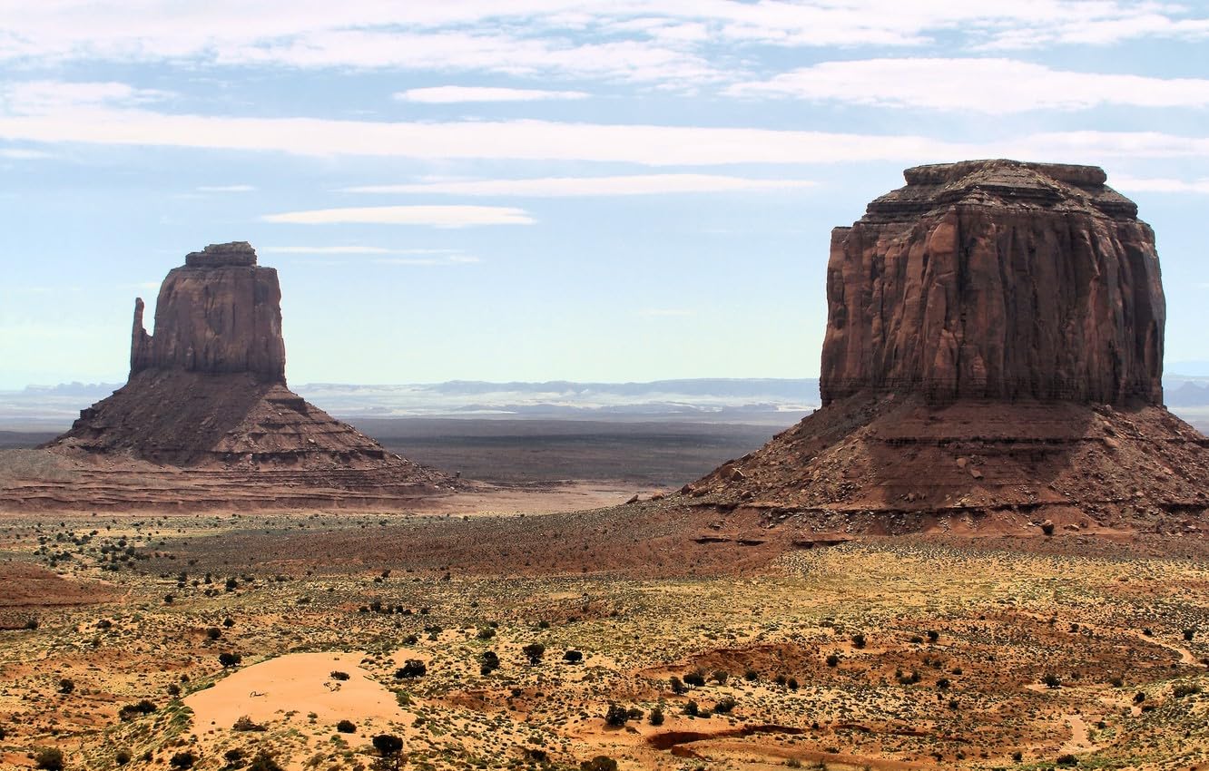 Jigsaws 1000 pieces for adults - 1000 piece jigsaw puzzles for adults is ideal as a gift for the whole family and the jigsaw puzzle, Mountains, Desert, Utah, Monument Valley 26x38CM — image 1