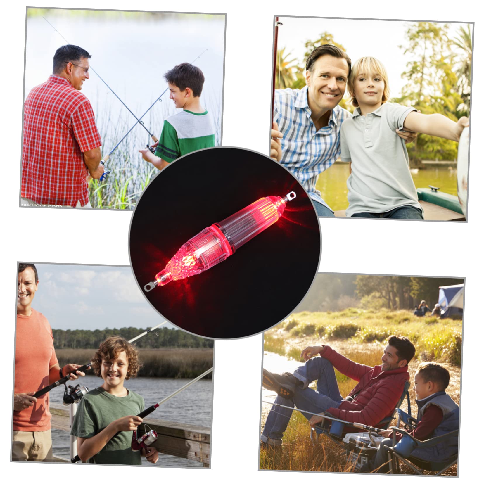 Toddmomy Battery Powered Underwater Fishing Light Portable Fish Attracting Lamp for Night Fishing Deep Drop Lights for Bass Herring and Enhanced Brightness and Durability for Smooth