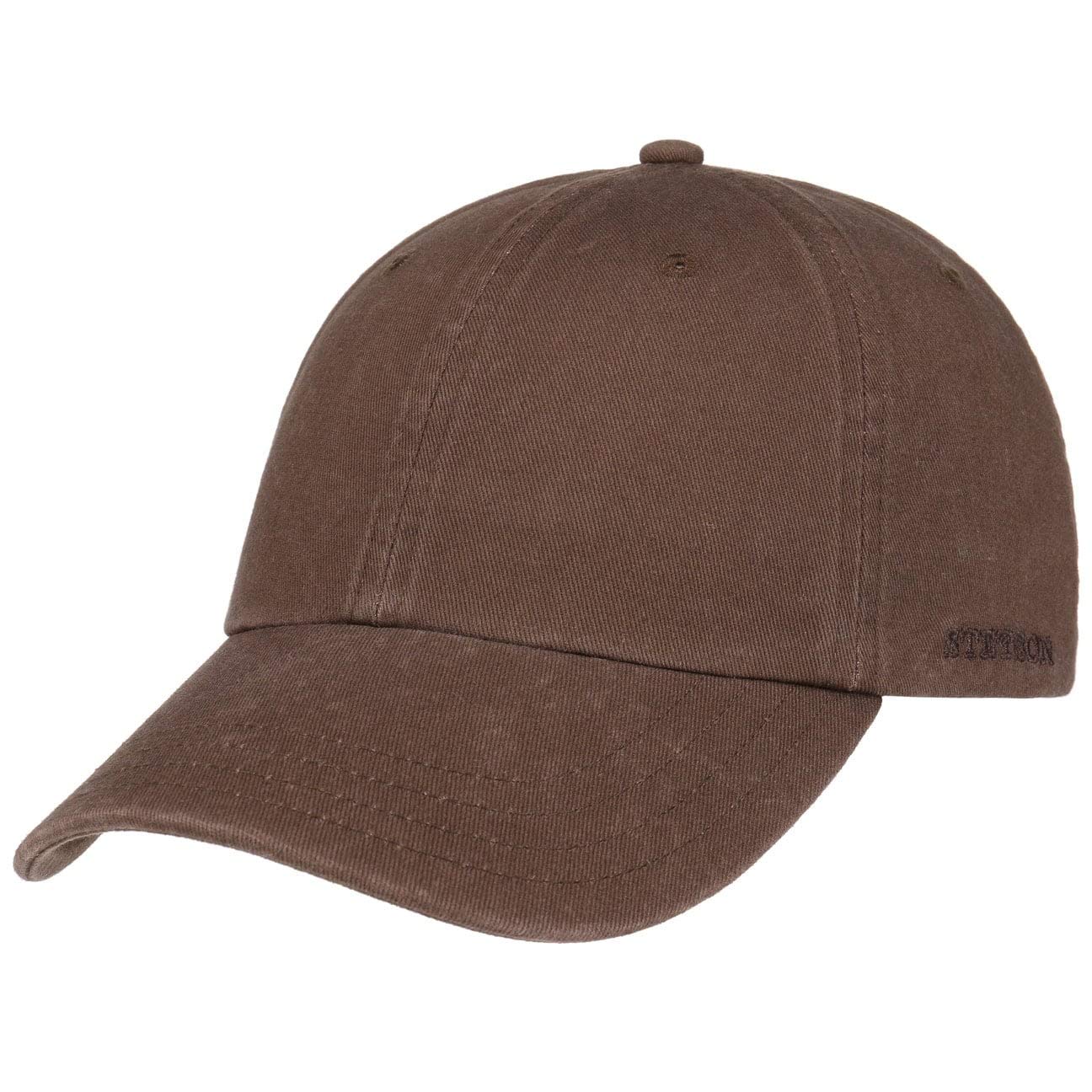 Stetson Rector Baseball Cap Cotton UV Protection Strapback Unisex Summer Winter Brown