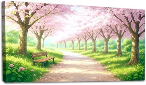 Miniatura 20 de 20"x 40" Canvas Wall Art Vintage Window Landscape Farmhouse Nature Scenery Warm Framed Pictures Painting Print Large Wall Art for Living Room