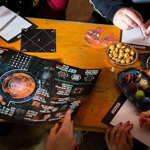 Miniatura 4 de Talking Tables Mars Space - Juego de Escape Room con temática espacial  Organiza tu propia noche de juegos  para cumpleaños, cena, entretenimiento