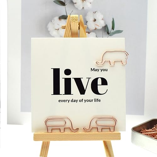 Miniatura 3 de Bonitos clips de papel con forma de elefante, divertidos suministros de oficina, regalos de elefante para mujeres, compañeros de trabajo y