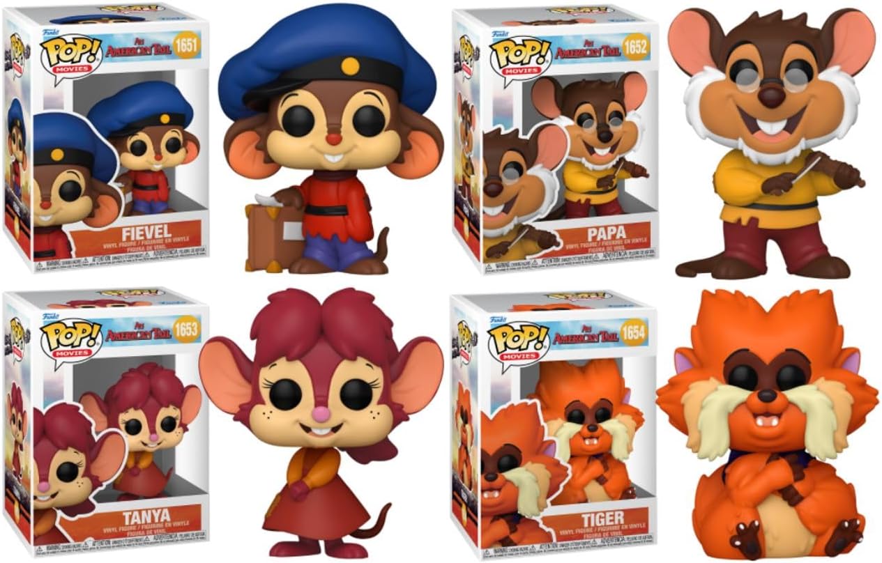 Funko an American Tail Pop! Movies Complete Set (4)