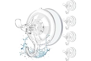 AENTGIU Suction Cup Hooks for Frameless Shower Doors: Keep Towels Tidy and Organized