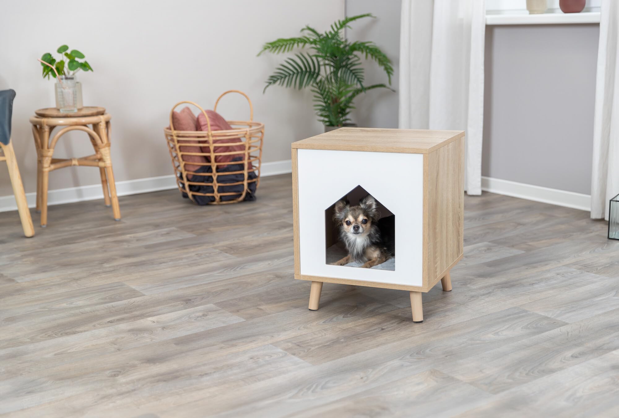 TRIXIE Grotte pliable Isa pour grands et petits chats – 25 kg