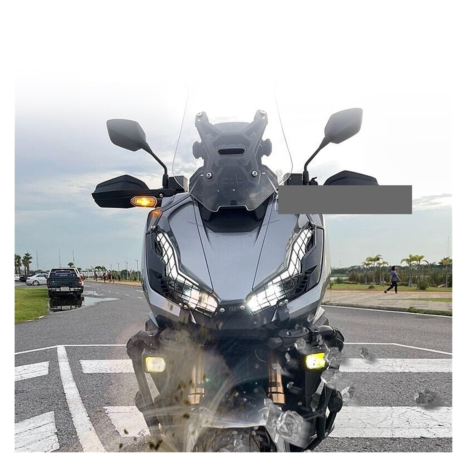 Motorrad Zubehör Scheinwerfer Schutz Abdeckung Kopf Licht Schutz Für Hon&da ADV350 ADV-350 ADV 350 2022 2023 Scheinwerfergitter
