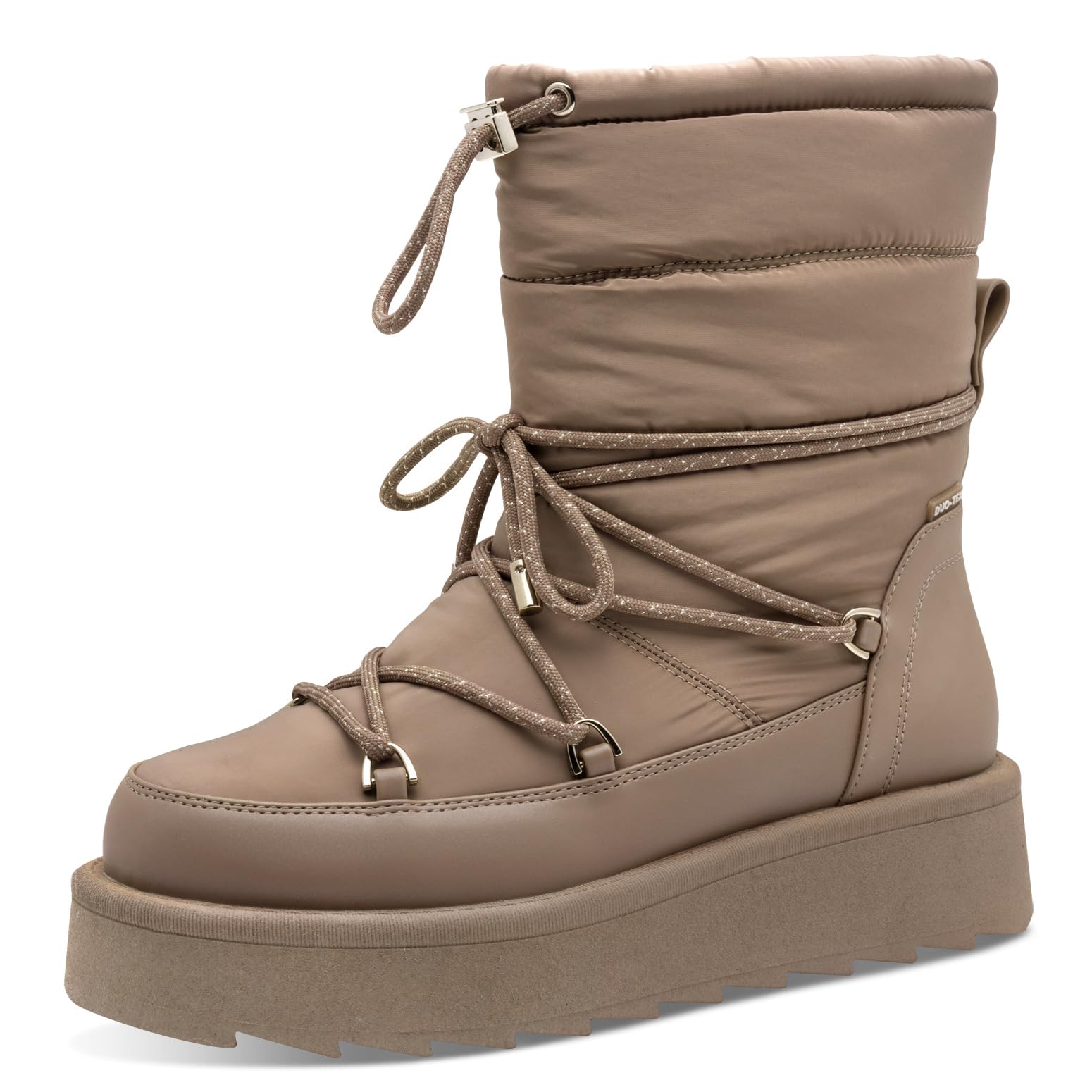 Tamaris Women's Flat Boots, taupe, 6.5 UK
