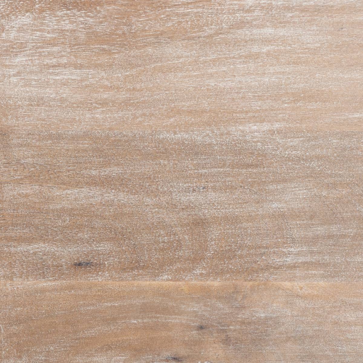 Table d'appoint Table de Chevet en Bois sculpté Effet Blanchi 1 Porte H 45 cm - Atmosphera