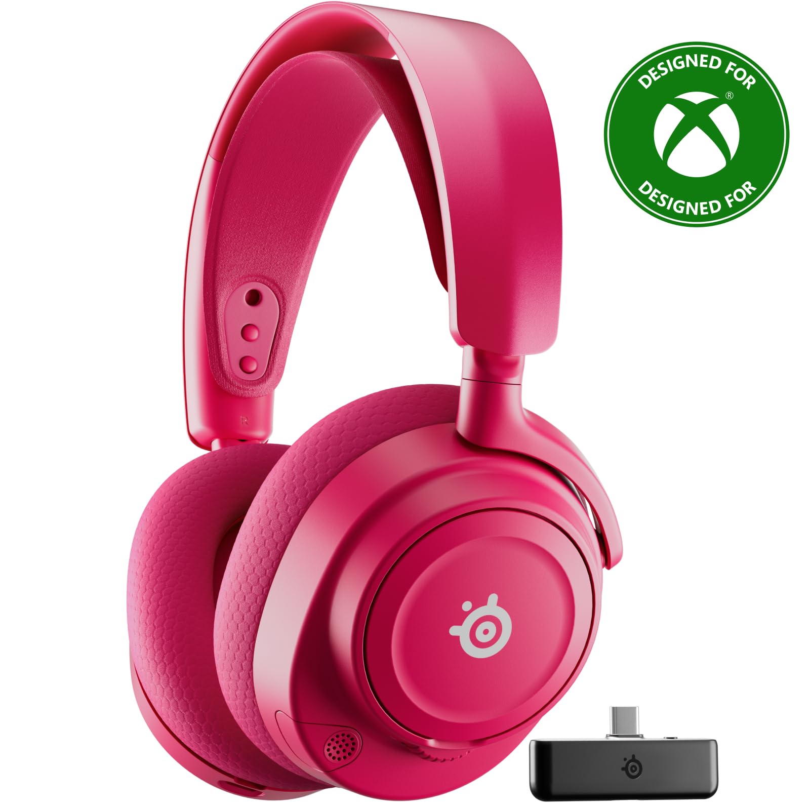 SteelSeries Arctis Nova 7X Wireless Gen 2 Gaming Headset - Real-Time App Control, 50+ HR Play, Neodymium Drivers, Mix 2.4GHz/Bluetooth, Xbox, PC, PS5/PS4, Switch 1/2, Mobile - Magenta