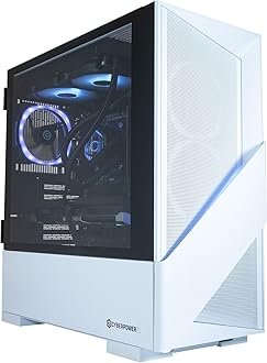 – CyberPowerPC Luxe Gaming PC - AMD Ryzen 7 9800X3D, Nvidia RTX 5060 Ti 8GB, 32GB RAM, 2TB NVMe SSD, 650W 80+ PSU, Wi-Fi, Liquid Cooling, Windows 11, Amethyst 360M Airflow RGB