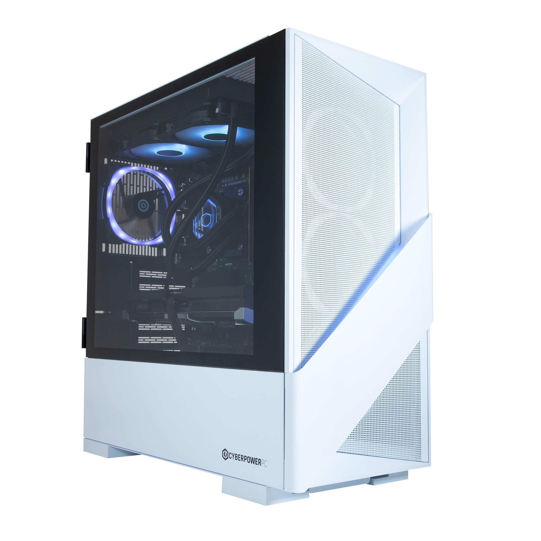 – CyberPowerPC Luxe Gaming PC - AMD Ryzen 7 9800X3D, Nvidia RTX 5060 Ti 8GB, 32GB RAM, 2TB NVMe SSD, 650W 80+ PSU, Wi-Fi, Liquid Cooling, Windows 11, Amethyst 360M Airflow RGB