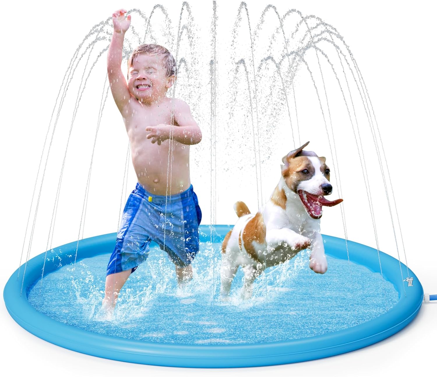 Pecute Splash Pad for Dogs Kids, Dog Splash Pad Pool Mat