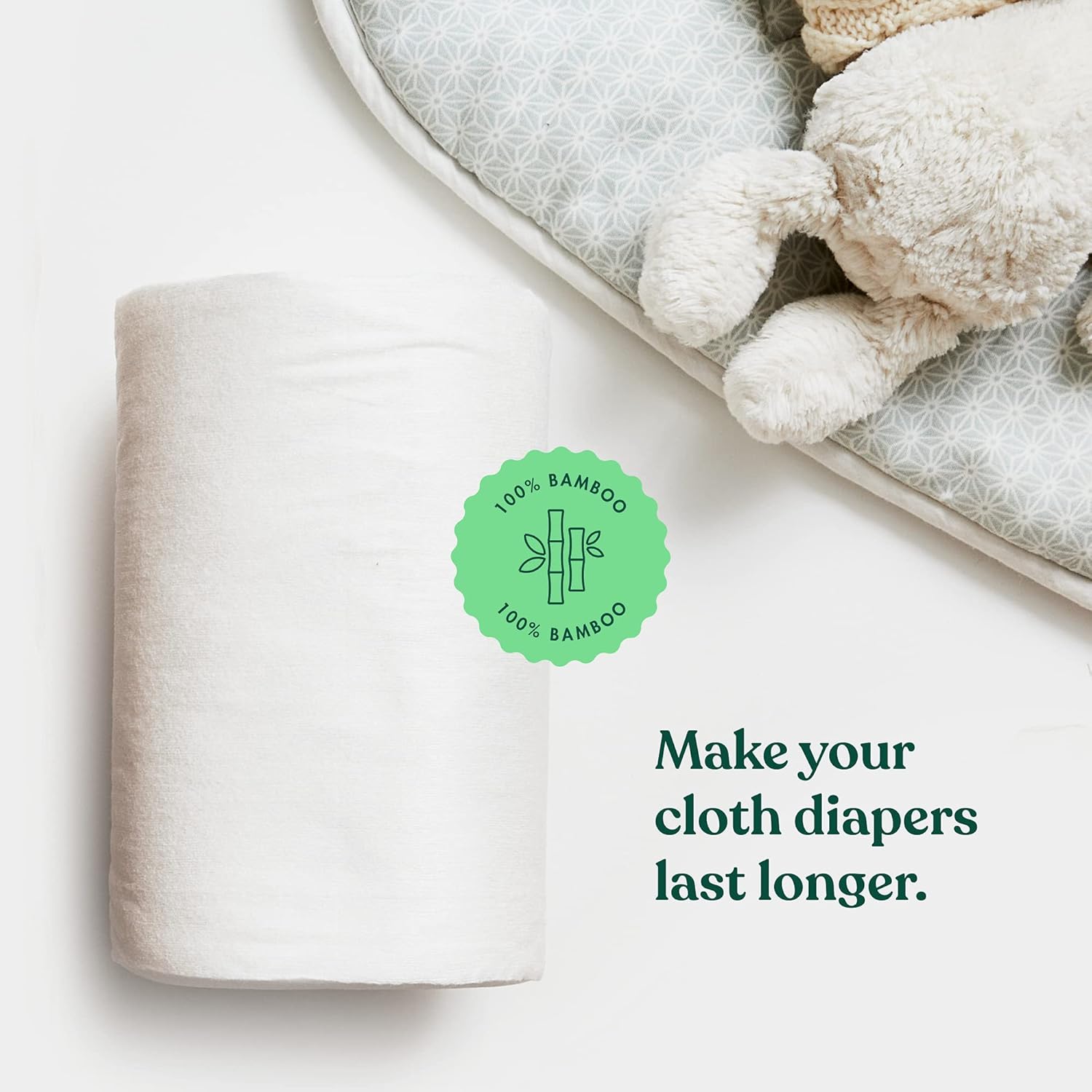 Naturally Natures Bamboo Diaper Liners 400 Sheets (4 Pack) Gentle and Soft, Chlorine and Dye-Free, Unscented, Biodegradable Inserts (Set of 4) 400 Liners : Baby