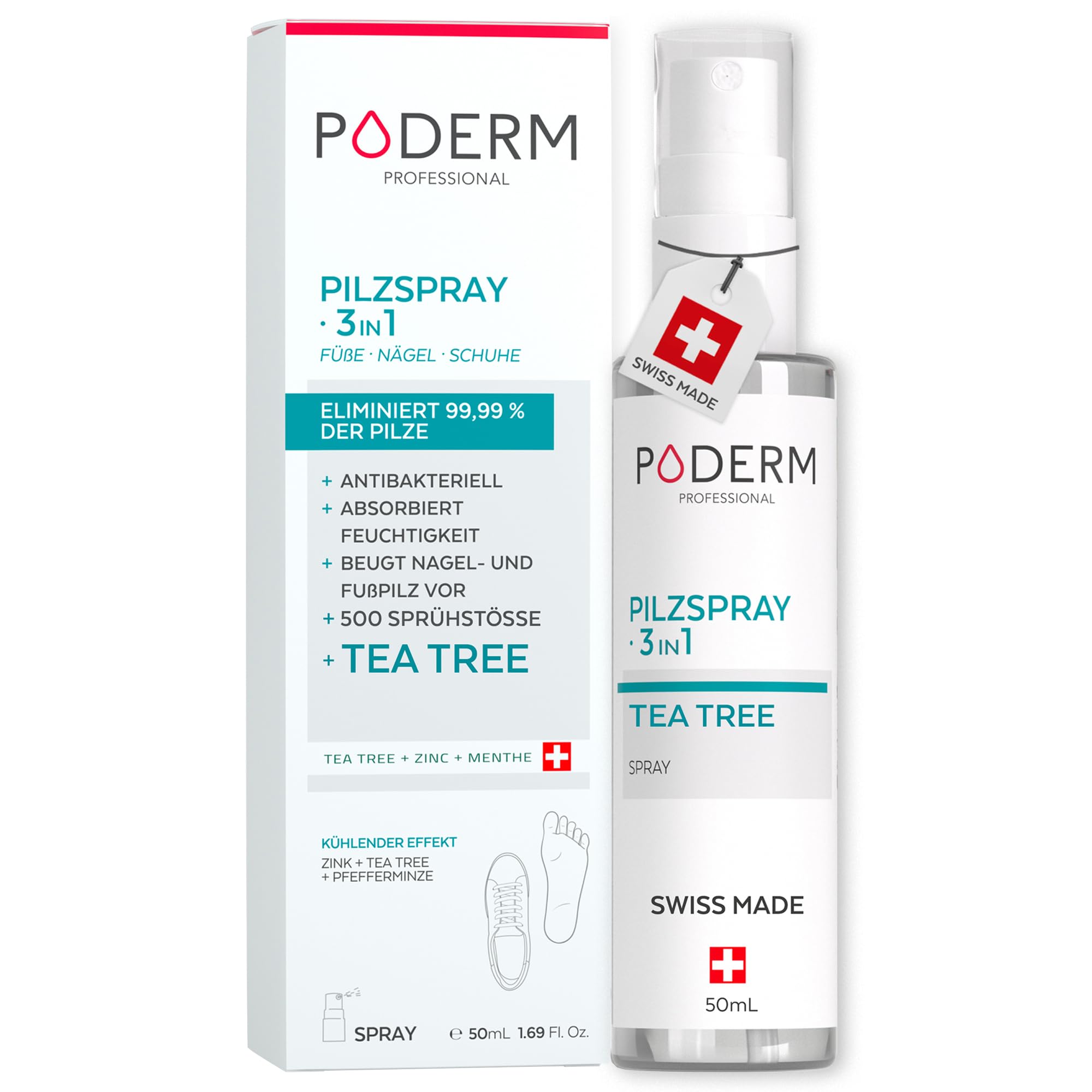 PODERM - HAUTRISSE UND HORNHAUT - Repariert und beruhigt Risse/Nährt und erweicht Hornhaut - INTENSIVE NACHTPFLEGE 8H - 100% natürliche Inhaltsstoffe - Fußpflege - Swiss Made