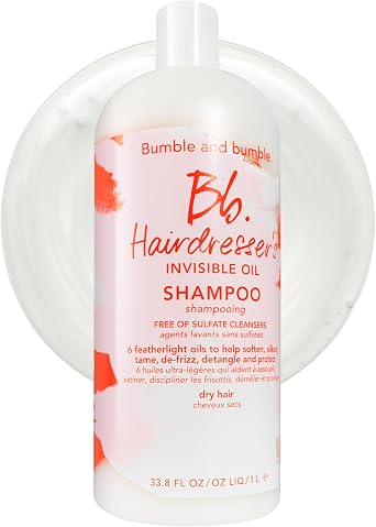 Bumble and bumble. Hairdresser's Invisible Oil Hydrating Shampoo | Hydrating, Anti Frizz, Softening, Color Safe | Curly, Wavy, Straight | With Argan Oil, Coconut Oil + Grapeseed Oil