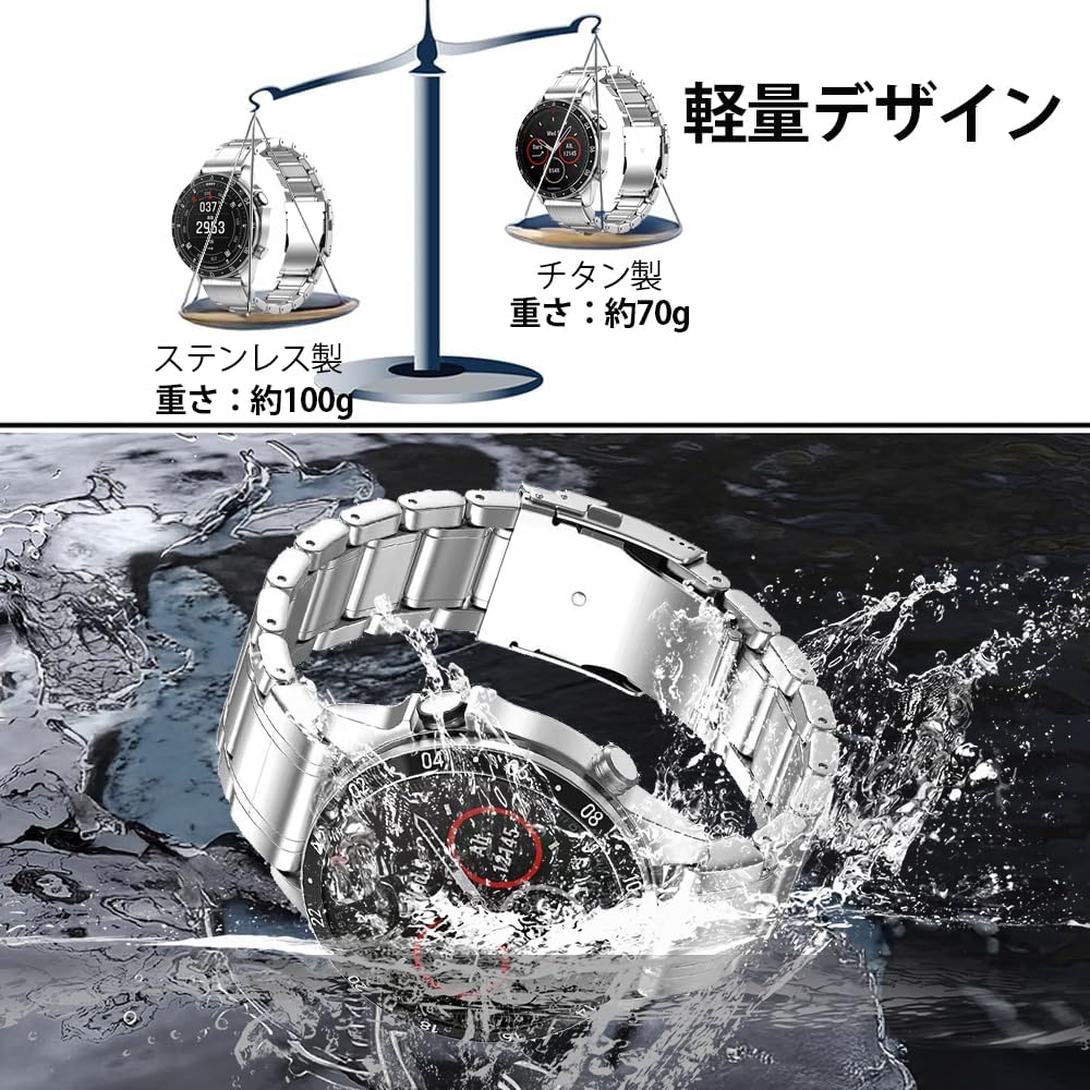 Amazon.co.jp: ガーミンチタンベルト チタン製バンド ガーミン用 22mm