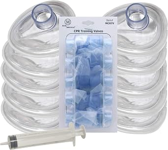 MCR Medical Pack of 10 Training CPR Masks, Adjustable Infant w Valves, MCRTM-IR