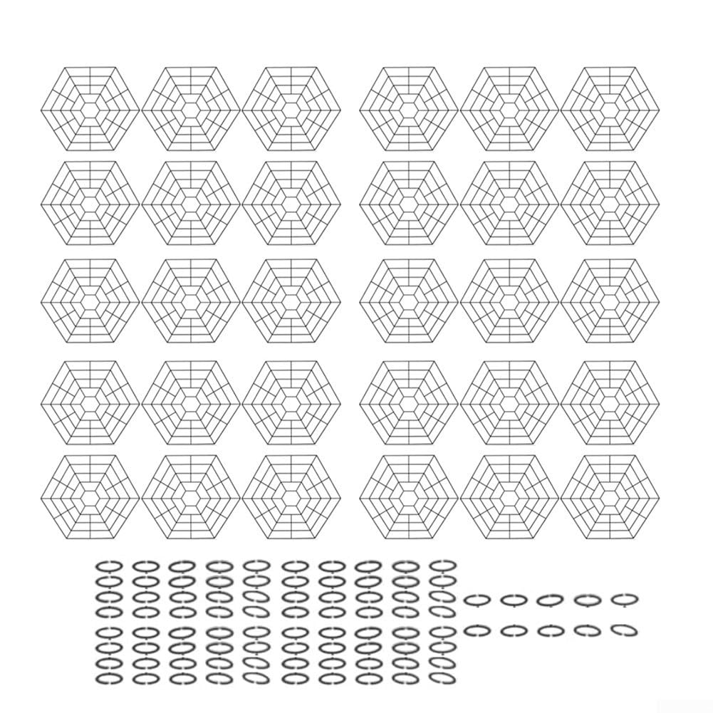 Red de cubierta de estanque flotante con 30 protectores para mantener a salvo tus peces