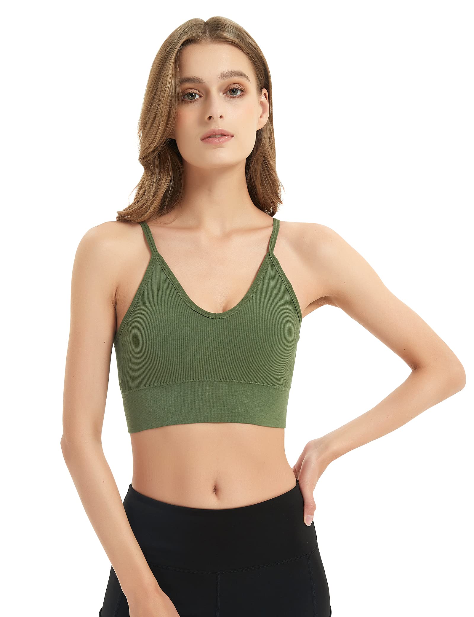Lark AllenV Neck Crop TopTank Top, Spaghetti Strapless