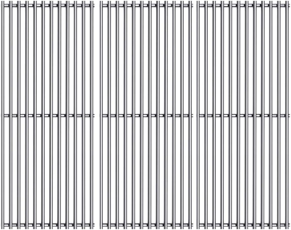 S6876C (3-Pack) 16 7/8" Stainless Steel Cooking Grid Grates for Charbroil 463420509,463460708,463460710,463461613, 463461614, 466420909,463420508,466420911,463440109B Master Chef 85-3065-6