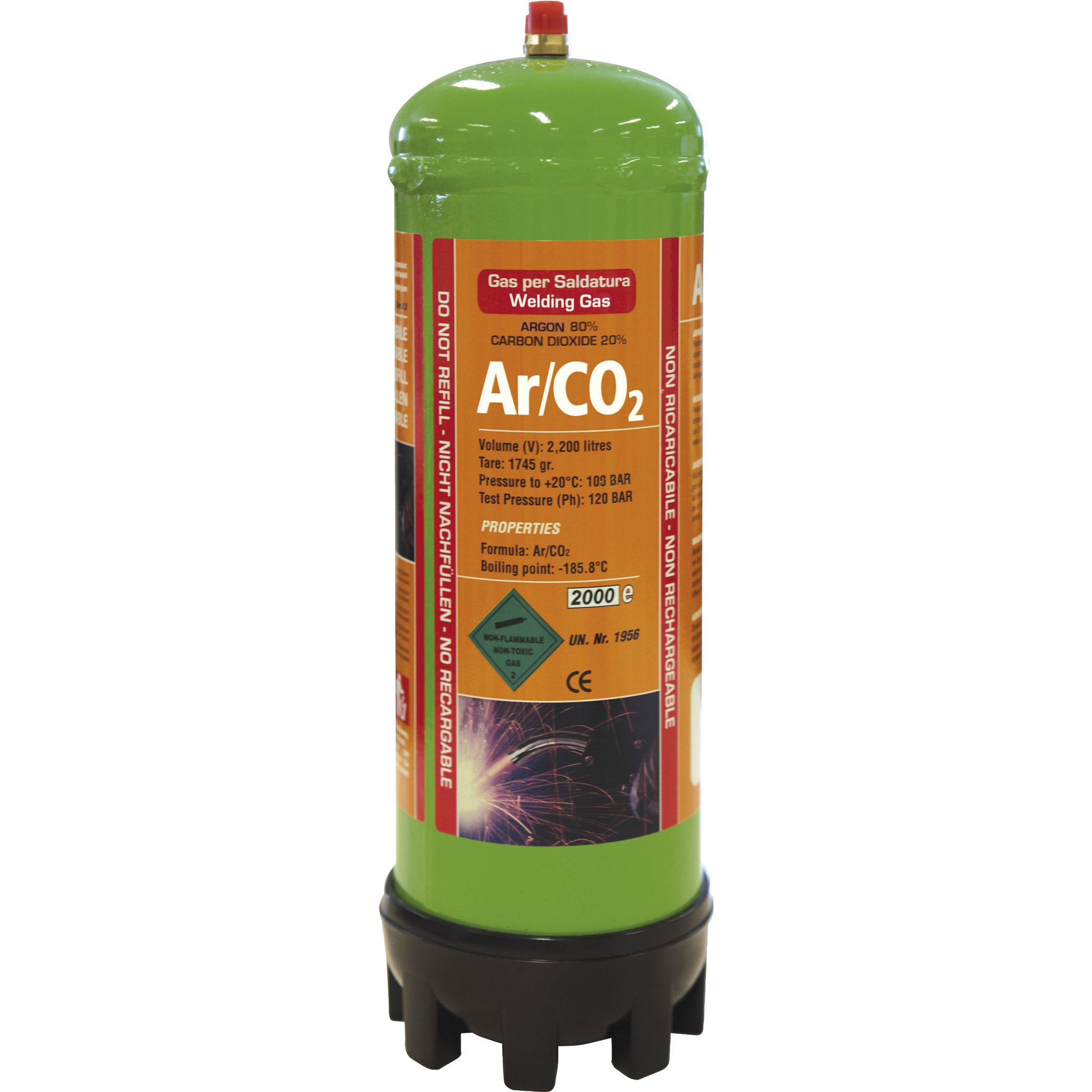 GYS einweggasflasche – Argon/​C02–2, L, 1 pièce, 043671