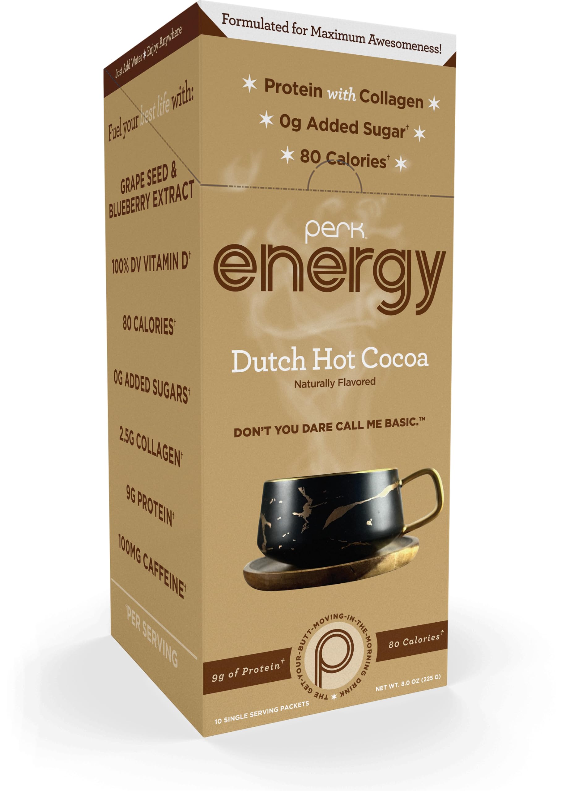 Amazon.com : Perk Energy Drink Mix (Dutch Hot Cocoa) 10 Stick
