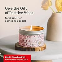 Vista 6 de Magnificent 101 Vela de lata de aromaterapia de larga duración 6 onzas – 35 horas de combustión Cera de soja totalmente natural con aroma