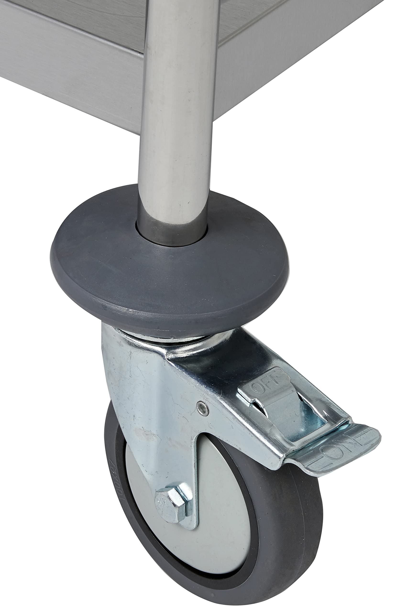 SARO FELIX - Carrello da Trasporto, a 2 ripiani, in acciaio inox, con capacità di carico da 50 kg, da 860 x 540 x 940 mm, per servizi light