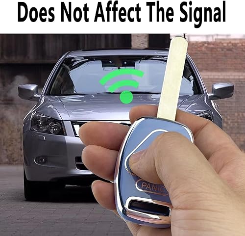 Miniatura 6 de Funda para llavero compatible con Honda Accord Civic Cr-V Cr-Z Fit Odyssey Crosstour Accesorios (azul)