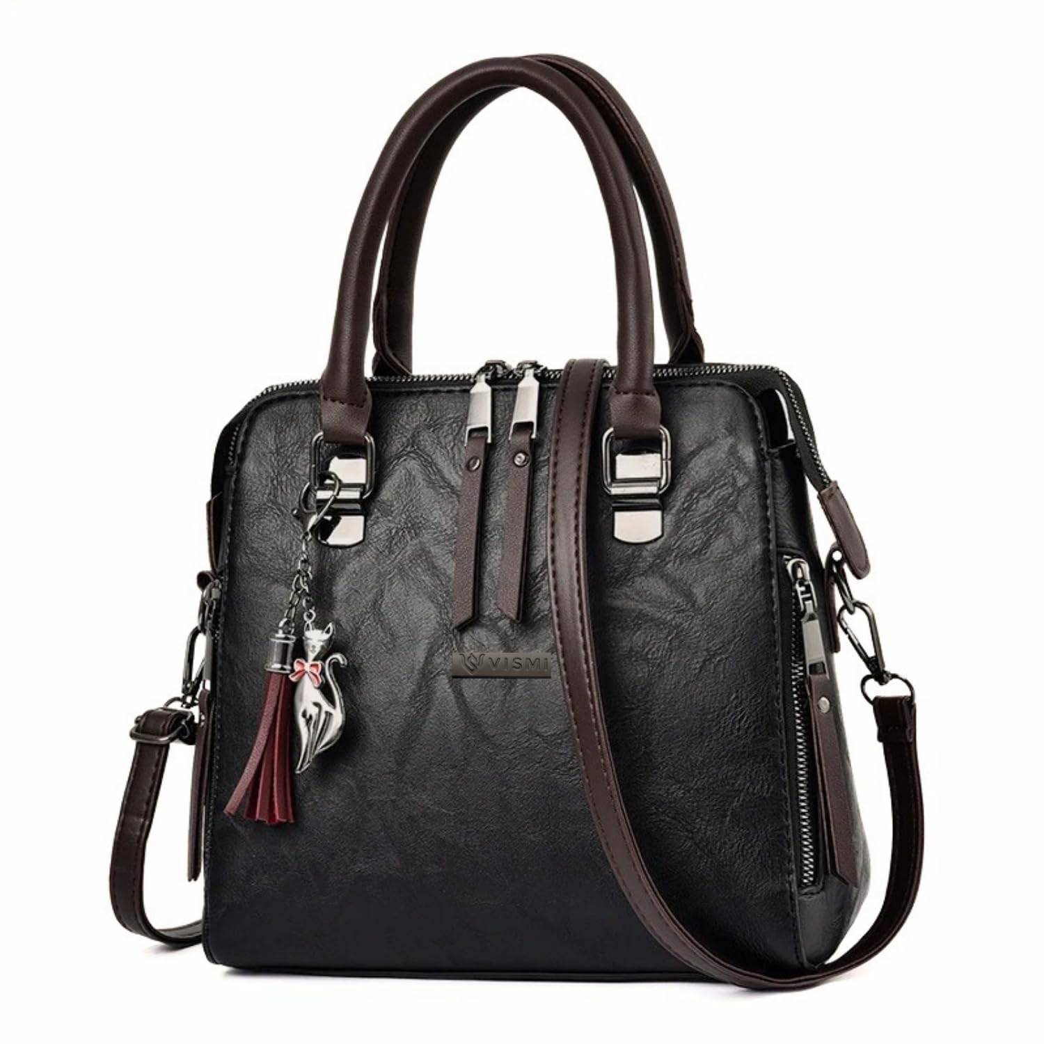 VISMIINTREND Women's Small Satchel Handbag for Women | Satchel Bag for Work | Ladies Purse | Stylish Shoulder Bag | Gift For Women | Timeless | Birthday/Wedding Gift for Wife/Sister/Mother