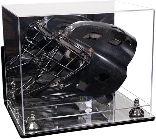 Miniatura 115 de vitrina de acrílico tamaño real casco fútbol americano.