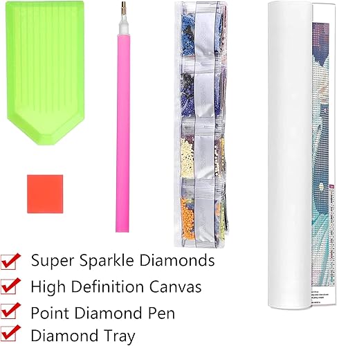 Miniatura 2 de Kit de pintura de diamante 5D redondo de tiburón, taladro completo, pintura de bricolaje con diamantes, arte submarino, diamantes de imitación de