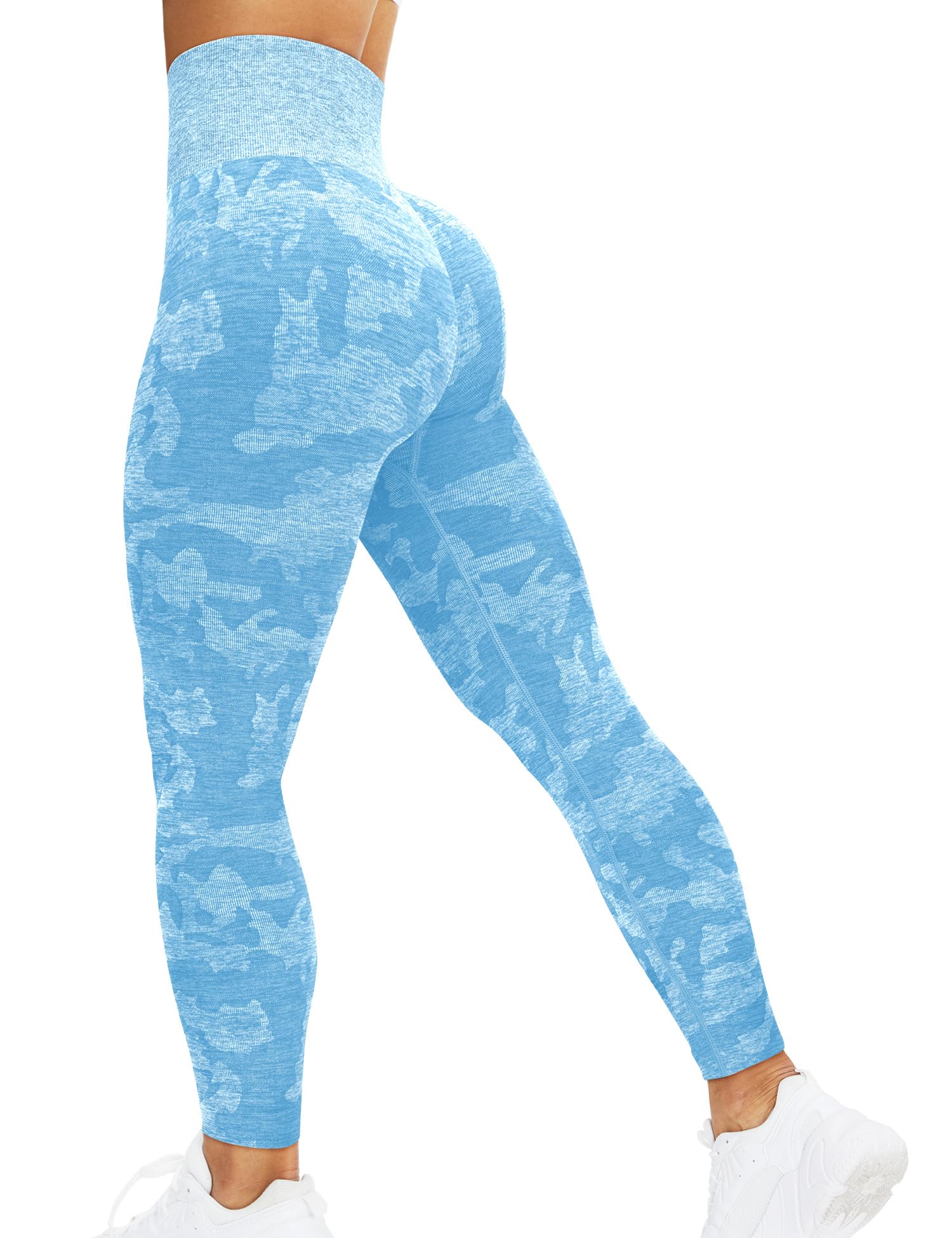 corcoar Sport Leggings Damen Hoch Taille Seamless Blickdicht Leggings | Booty Lifting, Po Push Up, Gym, Yoga, Sporthose